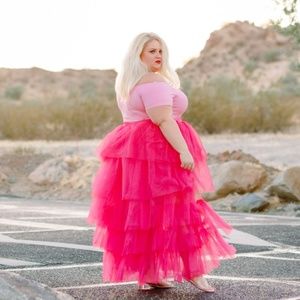 Skirts - Pink layered tulle skirt Skirts - Pink layered tulle skirt